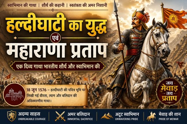 हल्दीघाटी का युद्ध – महाराणा प्रताप की वीरता और भारतीय शौर्य- mohanlalgupta.com