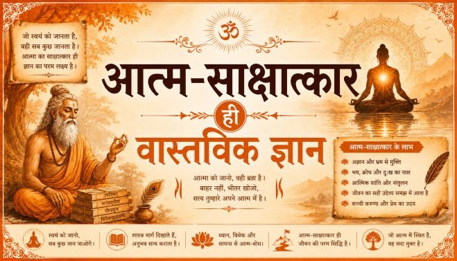आत्म-साक्षात्कार - वास्तविक ज्ञान पाने का एक मात्र उपाय - mohanlalgupta.com
