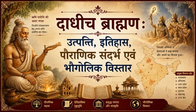 दाधीच ब्राह्मण : उत्पत्ति, इतिहास, पौराणिक संदर्भ एवं भौगोलिक विस्तार - mohanlalgupta.com